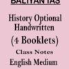 History Optional Handwritten Classnotes By Baliyan Sir English Medium